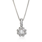 Bliss by Damiani // Dream 18K White Gold Diamond Pendant Necklace // 16" // Store Display