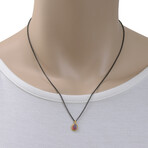 Amáli // 18K Yellow Gold + Sterling Silver Australian Opal Doublet Pendant Necklace // 16"-18" // Store Display