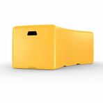 Splash Swerve Bench // Yellow // Single