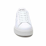 Jimmy Leather Logo Sneaker // White + Black (Euro: 42.5)