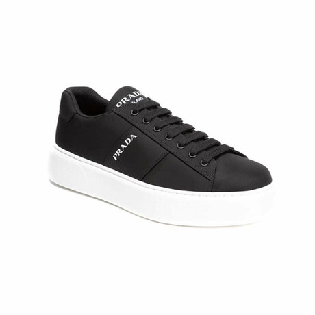 Jeremy Leather Logo Sneaker // Black + White (Euro: 39)