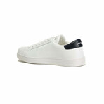 Plain Leather Logo Sneaker // White + Navy (Euro: 39)