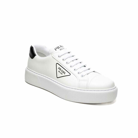 Logo Thick Sole Sneaker // White + Black (Euro: 41) - Prada Footwear -  Touch of Modern