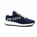 Rob Unisex Leather Logo Sneaker // Navy + White (Euro: 39)