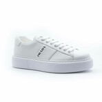 Rick Leather Logo Sneaker // White + Black (Euro: 39)