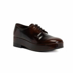 Leather Lace Up Shoes // Dark Brown (Euro: 39)