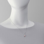 Bliss by Damiani // Paradise 18K White Gold Diamond + Pearl Necklace // 16.5"-18" // Store Display