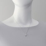 Bliss by Damiani // Paradise 18K White Gold Diamond + Pearl Necklace // 16"-17" // Store Display