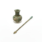 Bactrian Cosmetic Container with Spatula // c. 2000 - 1600 BC