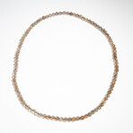Rutilated Quartz Beaded Necklace // 8mm