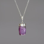 Ruby Pendant (9.2 grams) // 18" Sterling Silver Chain
