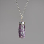 Ruby Pendant (10.6 grams) // 18" Sterling Silver Chain