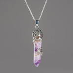 Amethyst Point in Sterling Silver Pendant // 18" Sterling Silver Chain