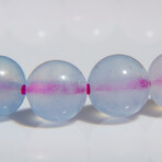 Morganite Beaded Stretch Bracelet // 8mm