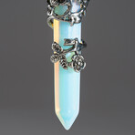 Opalite Point in Sterling Silver Pendant // 18" Sterling Silver Chain