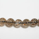 Rutilated Quartz Beaded Necklace // 8mm
