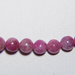 Pink Tourmaline Beaded Necklace on Elastic Cord // 5mm
