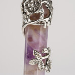 Amethyst Point in Sterling Silver Pendant // 18" Sterling Silver Chain