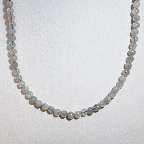 Rainbow Moonstone Beaded Necklace