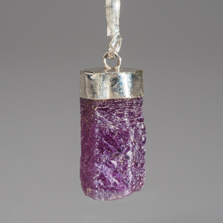 Ruby Pendant (6.2 grams) // 18" Sterling Silver Chain