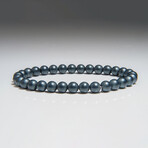 Hematite Beaded Stretch Bracelet // 5mm