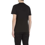 T-Shirt With Logo // Black + Gold (XL)