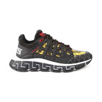 Sneakers With Gold Floral Underlay // Black + Gold (Euro: 39)