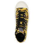 Gold Floral Design Sneaker // Gold + Black (Euro: 40)