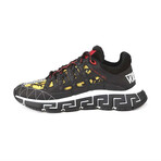 Sneakers With Gold Floral Underlay // Black + Gold (Euro: 39)