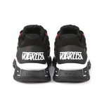 Sneakers With Gold Floral Underlay // Black + Gold (Euro: 39)