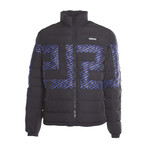 Outwear Jacket Pattern // Black + Blue (Euro: 50)