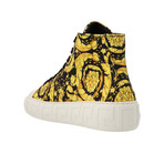 Gold Floral Design Sneaker // Gold + Black (Euro: 40)