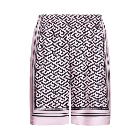Shorts With Pattern // Pink + Black (30)
