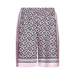 Shorts With Pattern // Pink + Black (30)