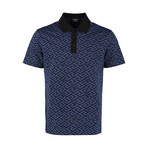 Polo With Pattern // Navy + Black (S)