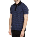 Polo With Pattern // Navy + Black (S)