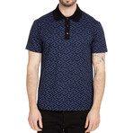 Polo With Pattern // Navy + Black (S)