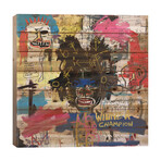 Portrait of Basquiat by PinkPankPunk (26"H x 26"W x 1.5"D)