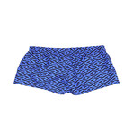 Swim Shorts With Pattern // Blue + Black (30)