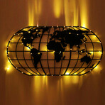 World Map Globe (47.2"H x 18.5"W)