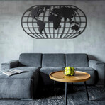 World Map Globe (47.2"H x 18.5"W)