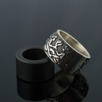 Figurative Ornament Ring // Silver (11.5)