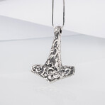 Rough Thor's Hammer Mjolnir Pendant // Silver