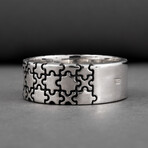 Puzzle Ring // Silver (9)