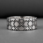 Puzzle Ring // Silver (9)