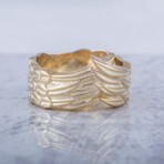 Raven Feathers Norse Ring // Gold (7)