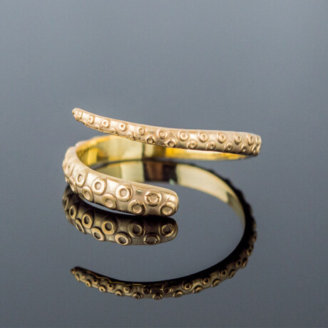 Octopus Tentacles Ring // Gold (6)