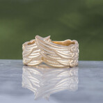 Raven Feathers Norse Ring // Gold (7)