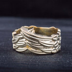 Raven Feathers Norse Ring // Gold (7)