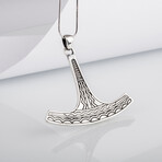 Ukko Thor's Hammer Mjolnir Pendant // Silver